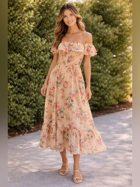 Floral Print Maxi Dress